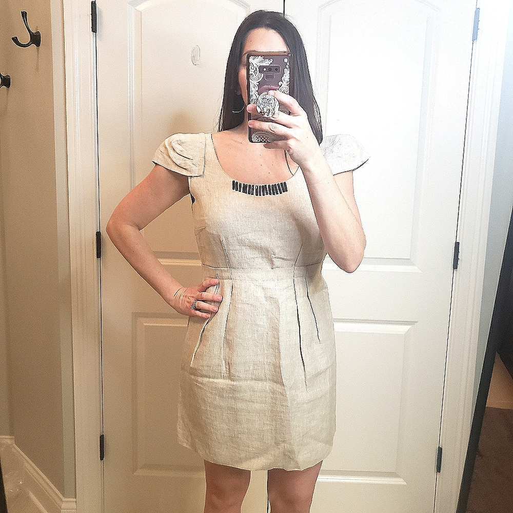Linen Mini with Cap Sleeve